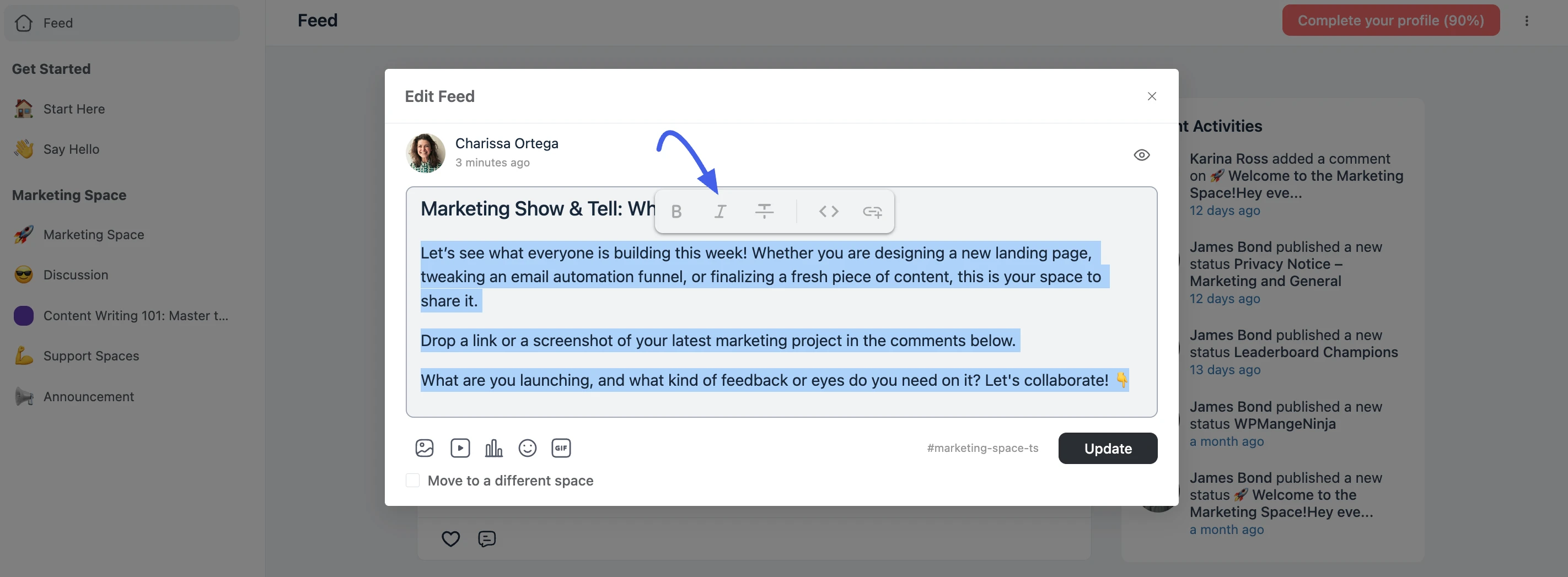 Formatting Post