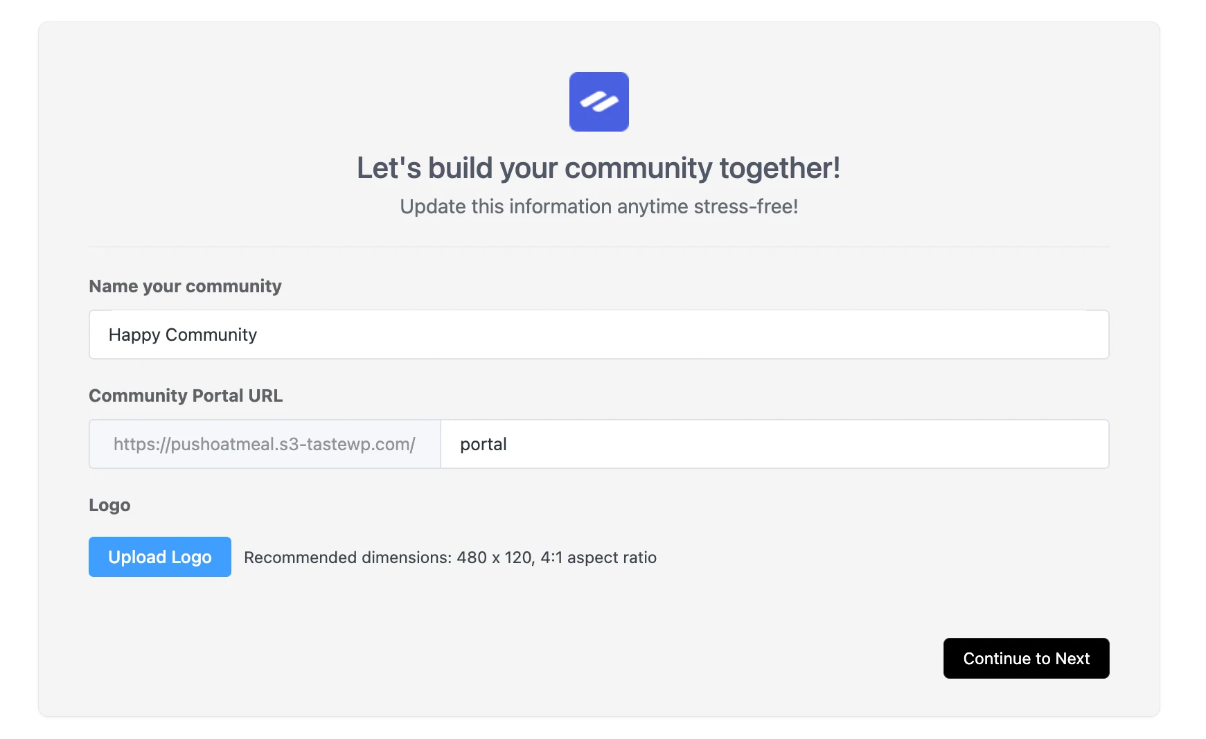 Onboarding Settings